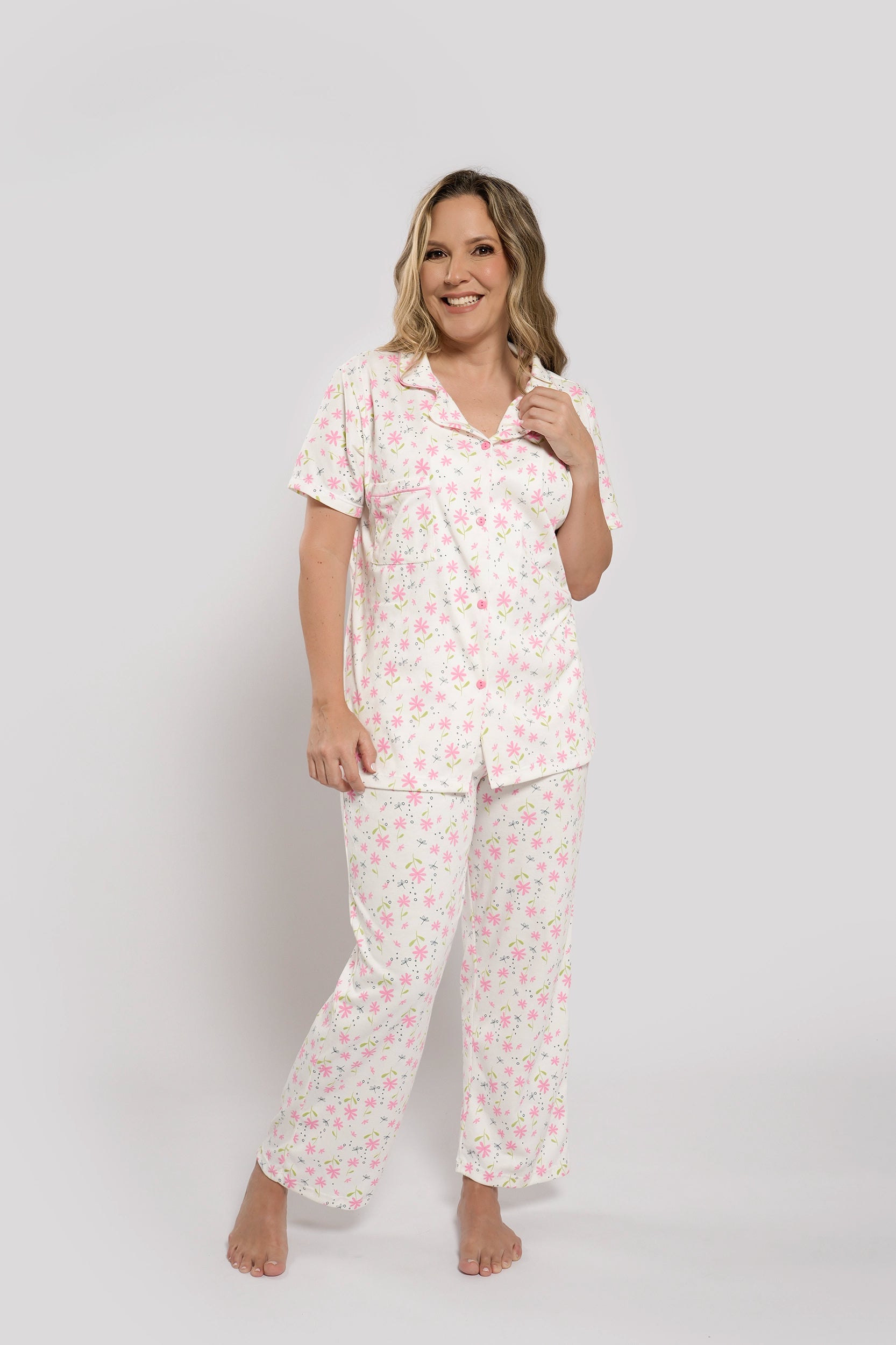 Pijama Mama e hija Flower